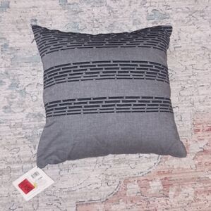 Kenneth Cole Gray Decor Accent pillow New With Tags
